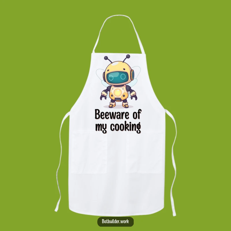 Funny Robot Bee Apron: Cook Up Laughs in the Kitchen