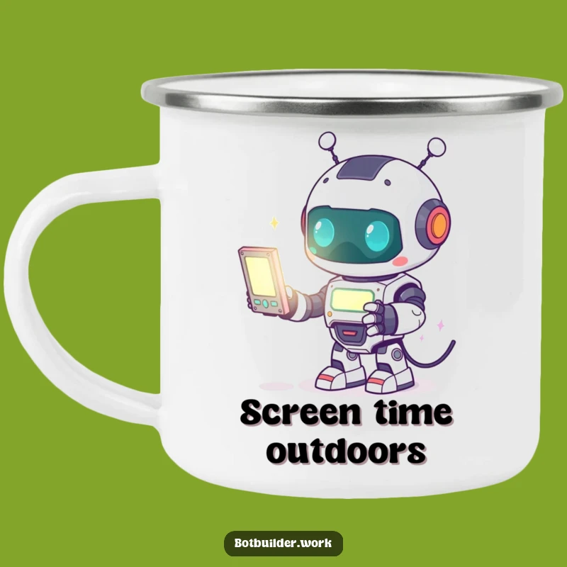 Funny Robot Programmer Camping Mug: Cute Coding Cup - Great Funny Gift