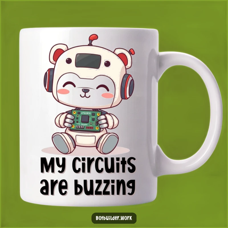 Funny Robot Animal Mug: Cute Circuit Builder Gift Perfect for Tech Lovers
