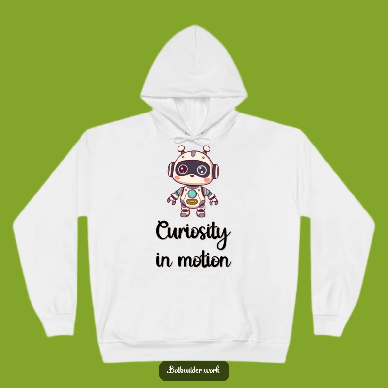 Funny Robot Curious Hoodie: Cozy Gears Sweatshirt - Great Funny Gift