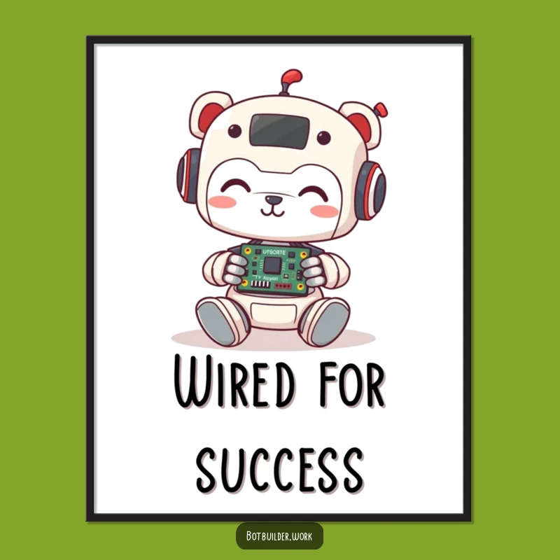 Free Printable Funny Robot Animal Wall Art: Cute Assembler DIY Downloadable Decor