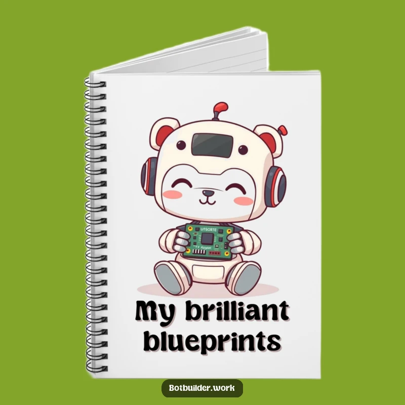 Funny Robot Animal Notebook: Cute Circuit Assembler Journal - Ideal Funny Gift