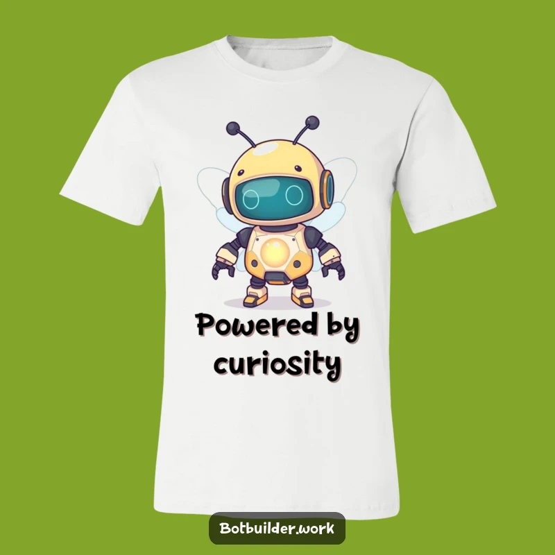 Funny Robot Bee T-Shirt: Buzzing With Quirky Humor for Tech Lovers